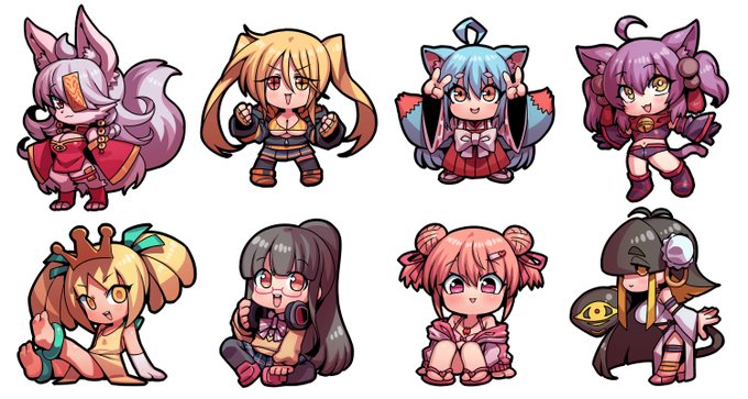 配信で描いた ちびキャラVtuberさんかわいみ!!#極楽浄土参拝絵馬記 #かにこあーと#きののお札 #ぬるめあーと #バーチャルバナナ農園#ふゅーなーと #オニャンコアート #にゃくみ画 