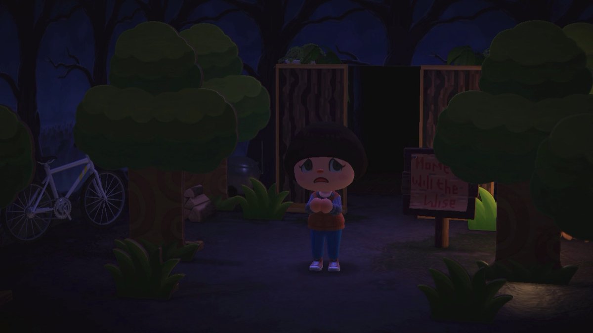 WyndenCrossing's tweet photo. My house was made for Harriet’s bowl cut moment #acnh #ACNHDesign https://t.co/F0nsFuqliS