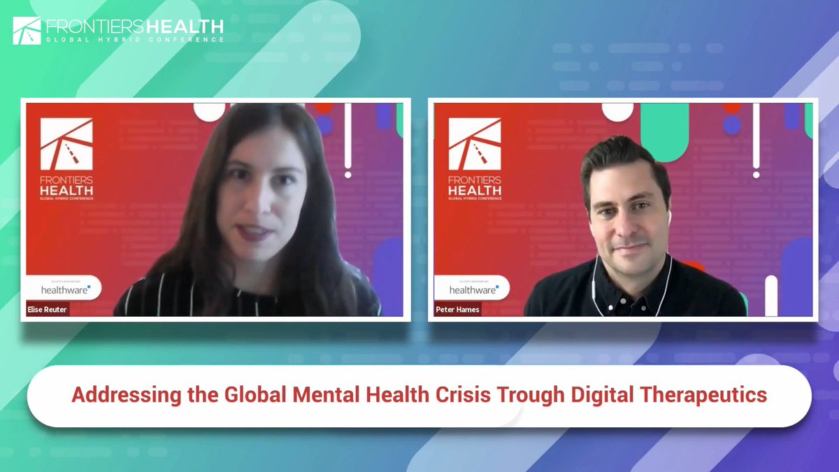 FrontiersHealth's tweet photo. Hear from @BigHealth CEO #PeterHames, who will discuss how evidenced-based digital therapeutics like @Sleepio and Daylight are scaling access to evidenced based care without needing coaches or clinicians. #LiveNow #fh21 https://t.co/5CySpUHlrH