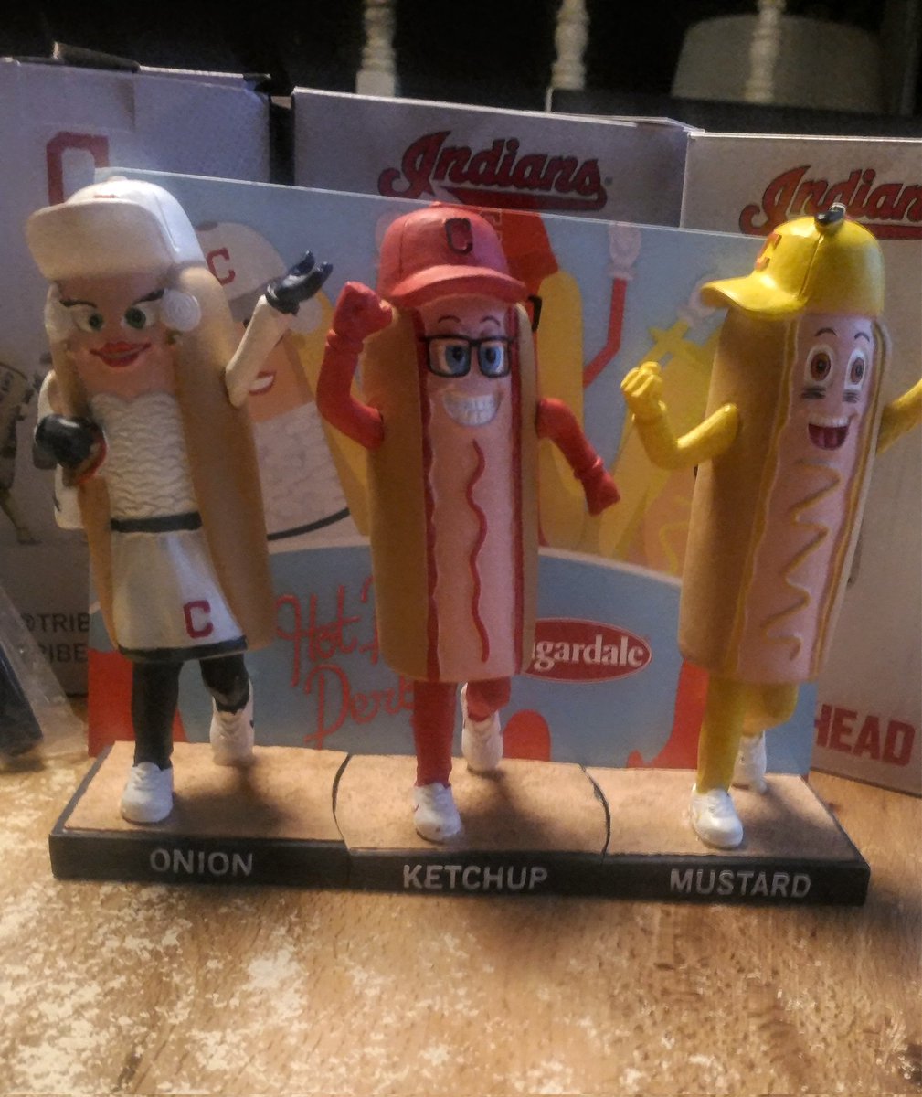 Thank you @TribeHotDogs @SugardaleFoods for the bobbleheads!