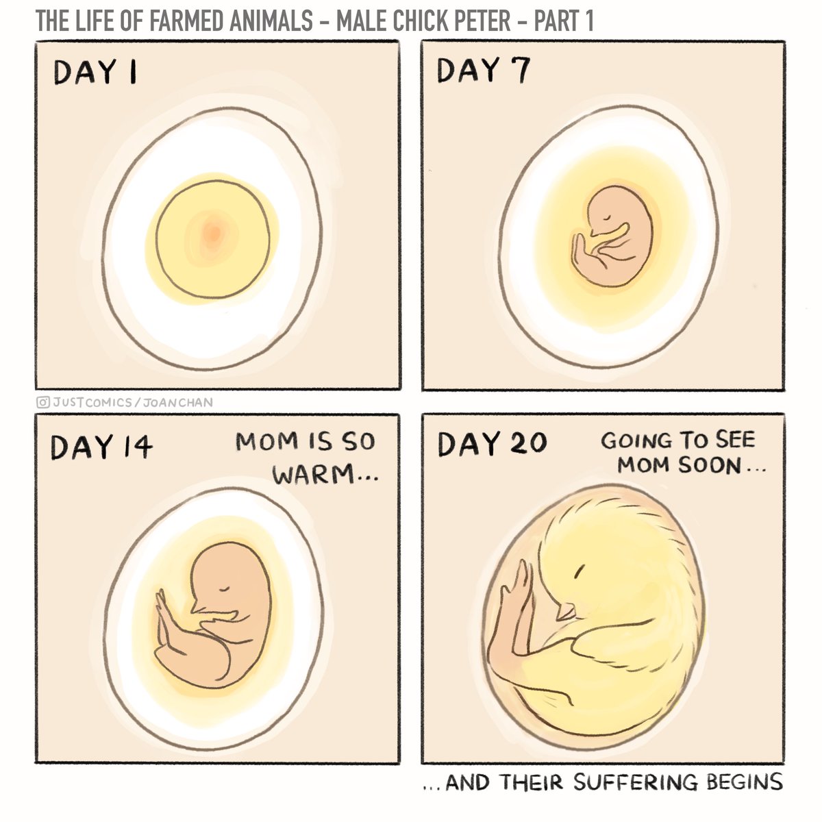 TheJustComics's tweet photo. I drew a story for male chicks 🐣 [1/9] https://t.co/zpL1A76Jfd