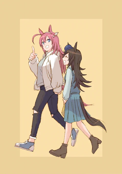 【ウマ娘】二人でおでかけ

不器用ながらも良い距離感で良い関係。すき

結構前に描いていたのですが、順番ぬかしでやっとこさ塗る気になり候
年末にかけて仕事が忙しくなり、全然描けぬ…

#ミホノブルボン #ミホライス #ライスシャワー #ウマ娘 #ウマ娘プリティーダービー  #イラスト 