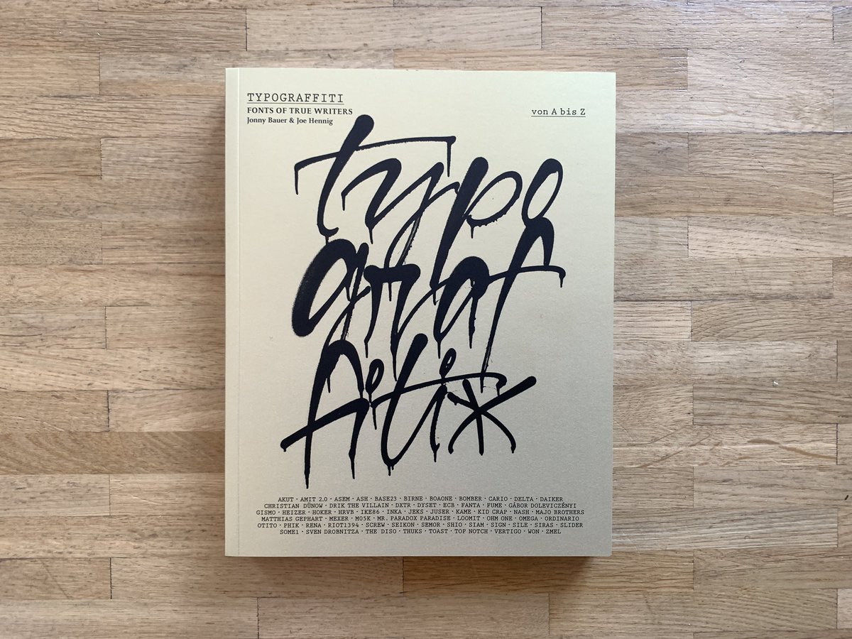 Seppow86's tweet photo. My alphabet is featured in the new book #typograffiti I‘m in good company with legends like #delta #bomber #loomit #won #jeks. Thanks to the Majobrothers! https://t.co/SXFwmjZHOr