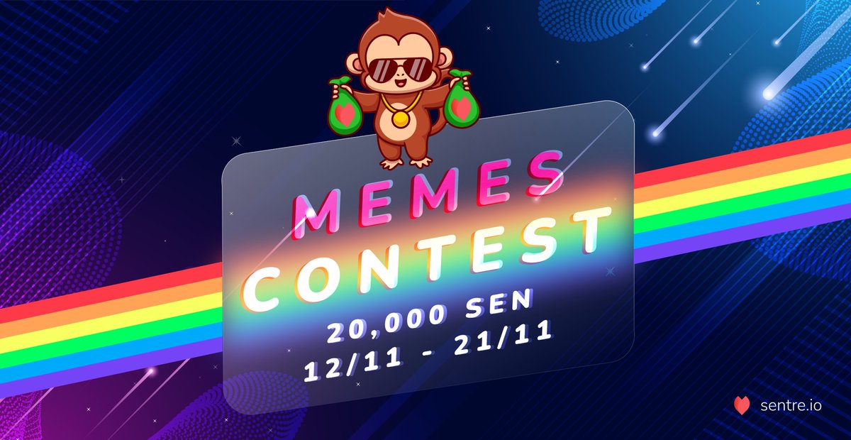 Sentre Contest | MAKE IT MEME 🤪📣

A warm-up before launching, Sentre is holding a #MemeContest on our Discord Channel with DAILY reward and total prize up to 20,000 SEN!♥️

⏳ Duration: 12 Nov - 21 Nov
🎁 Total Reward: 20,000 SEN

Join us now👉: discord.gg/B6AAHgj4xM