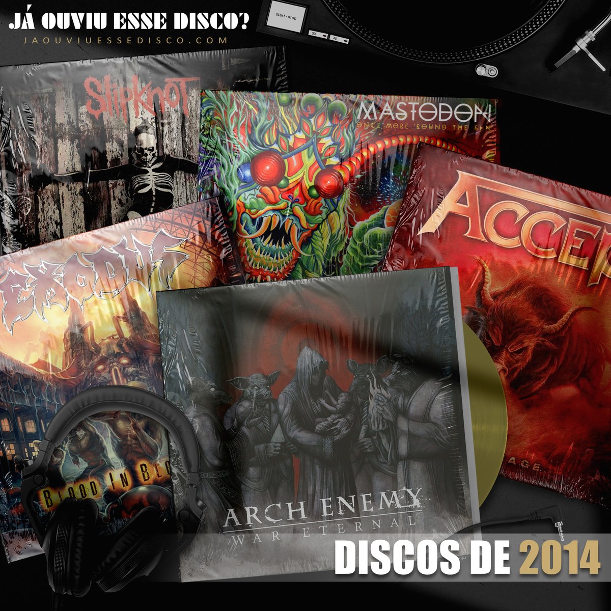 jaouviuodisco's tweet photo. DISCOS DE 2⃣0⃣1⃣4⃣
No episódio de hoje falei sobre os discos de 2014, e entre os destaques tem Slipknot, Arch Enemty, Accept e mais.
📌SITE: https://t.co/sBbXhpS3kZ
📌Spotify: https://t.co/ZTOlnvpGDm
📌Castbox: https://t.co/gdzgBxnhI6
📌Pod. addict: https://t.co/QFo7VnQ4zK https://t.co/EcaxLYYAPU