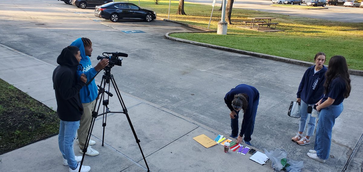 HHS_Television's tweet photo. Advanced AV II students Julius and Bryce videotaping @HumbleISD ER Day! @HumbleISD_HHS @HumbleISD_CTE #EverydayExcellence #MadeforMore #FindYourDiscipline https://t.co/mwLUQJZQXz