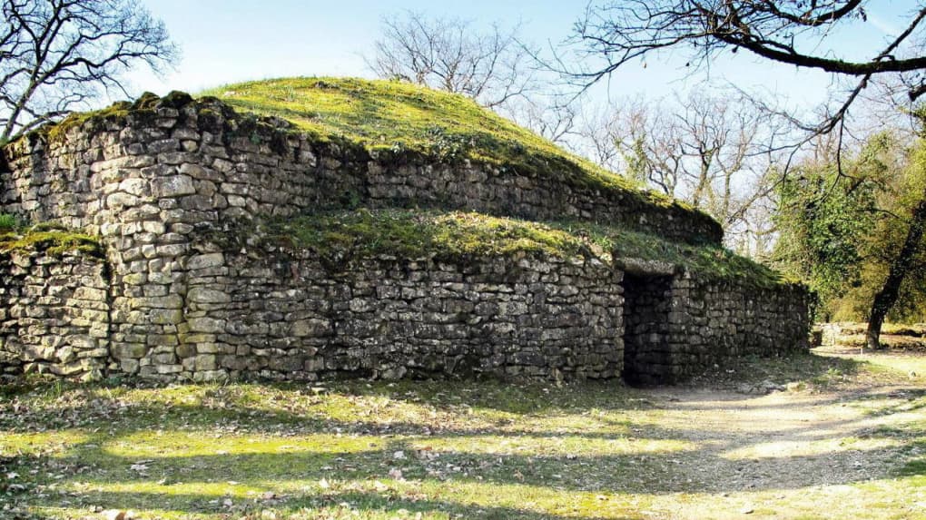"One of the oldest human construction in the world -Tumulus de Bougon, France, - 4700 BC."