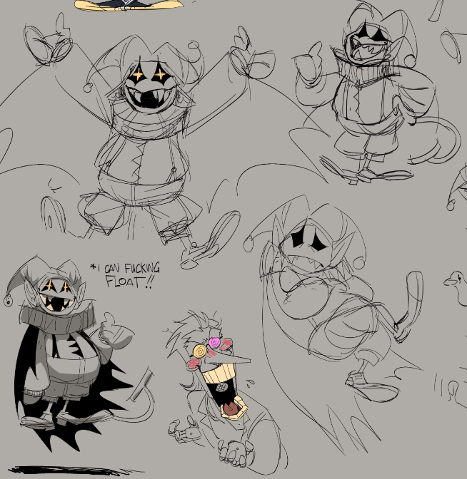 purelygross's tweet photo. I know im thirsty for spam but my actual favorite deltarune boy is Jevil hands down. I vibe so hard with him https://t.co/eXL5QHNBdq