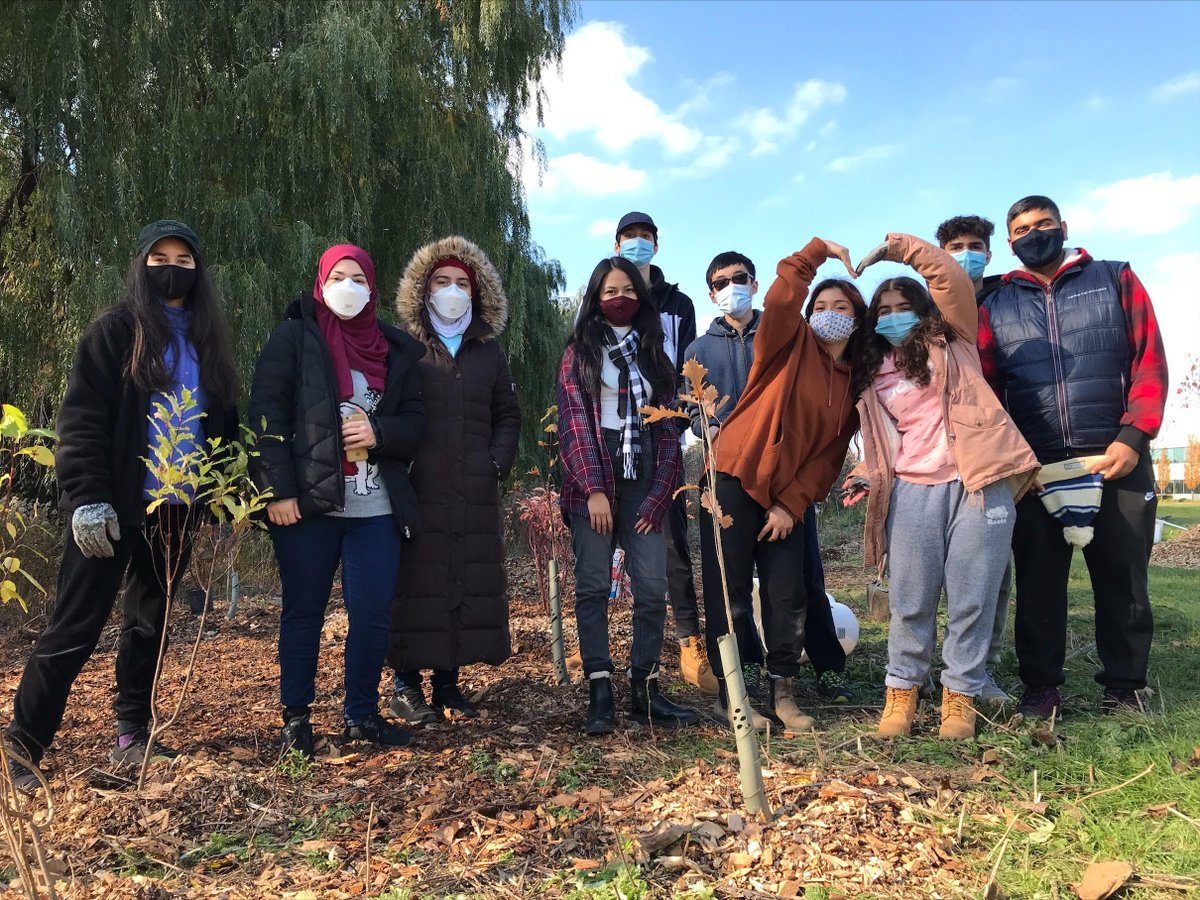 JAG Green Team planting with Youth 4 the Credit-Credit Valley Conservation