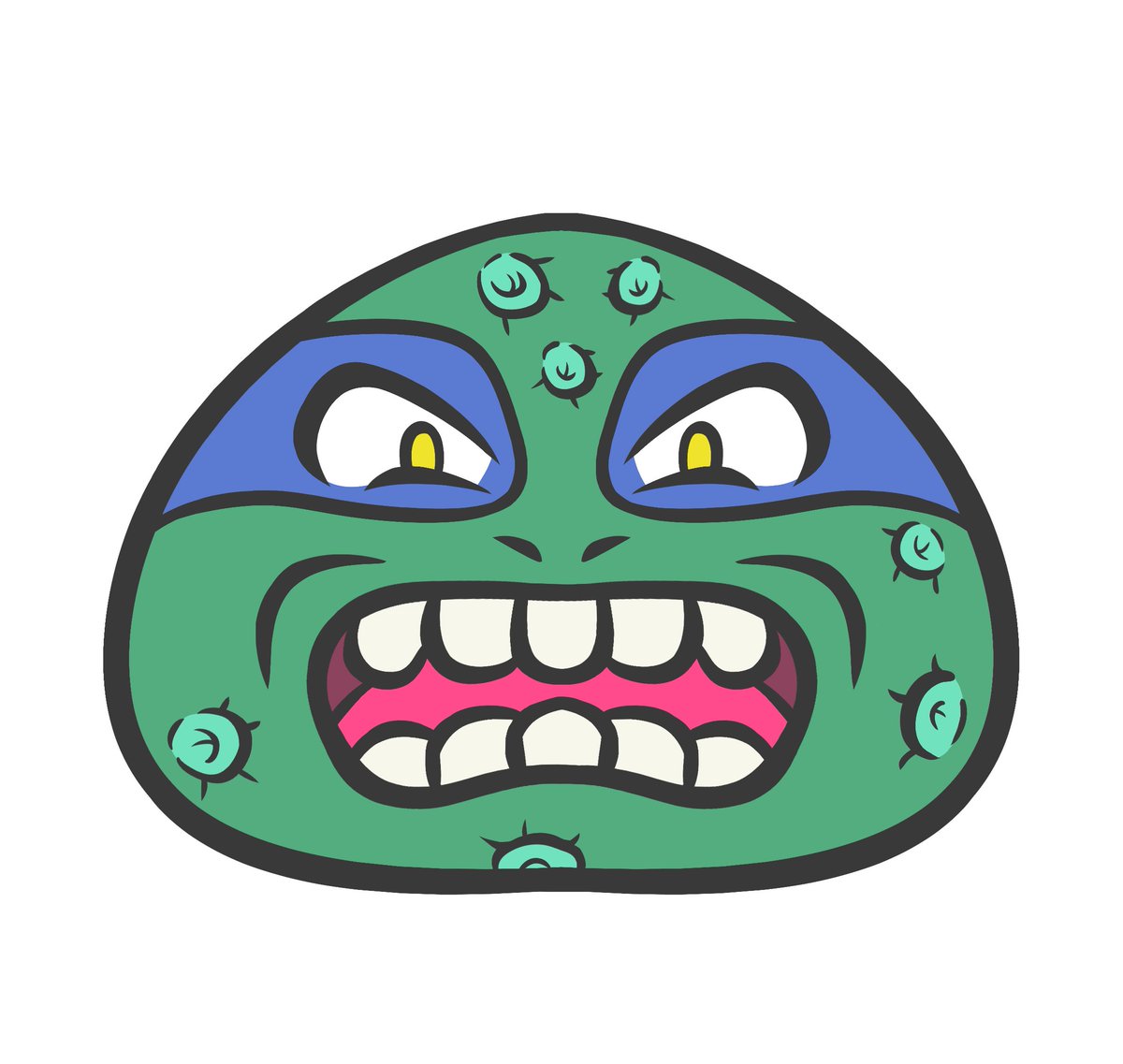 algo_hands's tweet photo. My Friday Flex is my Leonardo @AlgoBlobs choppin both your arms off with one swish. #algofam #algonft #algorand #turtlepower https://t.co/F32HLNPSAY