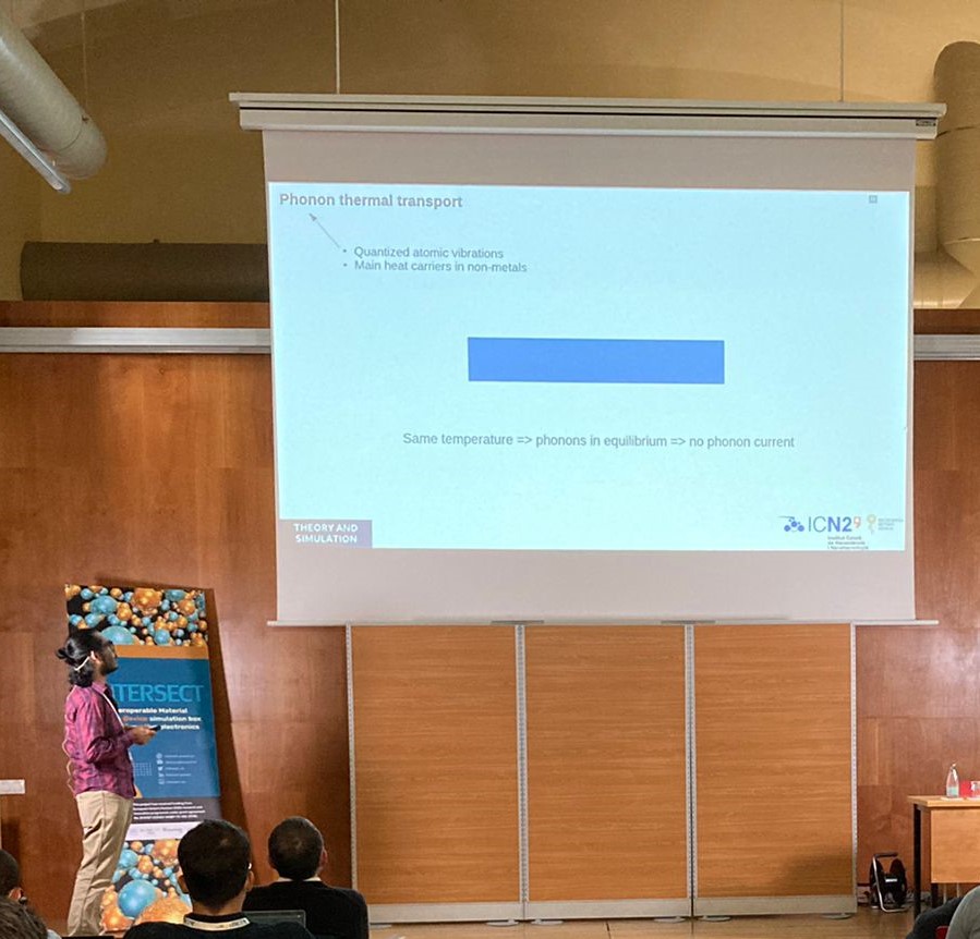 intersect_eu's tweet photo. We should study #abinitio transport "... to understand the #physics in a parameter-free way and for its many applications", says Nakib Protik, a skilled #youngscientist from @ICN2, while introducing the free #elphbolt code in the last speech of our #intersectworkshop. https://t.co/YtCKVKRjPG