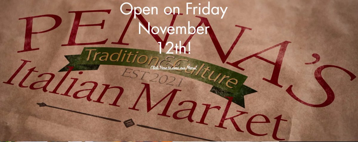 TODAY IS THE DAY!!!   PENNA'S ITALIAN MARKET OPENS 8AM!!
…e-4e17-8391-7f9b4673f905.filesusr.com/ugd/6bf8e6_e88…