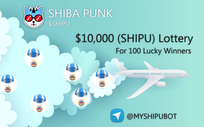 shibapunk's tweet photo. SHIBA PUNK ( $SHIPU ) 
$10,000 FOR 100 Lucky Winners 
1. Join SHIBA PUNK Telegram: https://t.co/n37ZbBgjNe
2. Follow SHIBA PUNK on Twitter: https://t.co/VzIJ4sUdRn
3. Like and retweet our pinned contest Tweet (tag three friends)
4. Request for lottery : https://t.co/lVCLwwQFkX https://t.co/wdBqERgUtZ