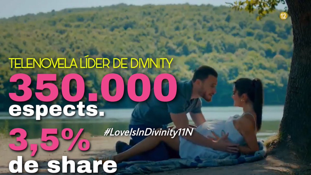 MasQTele's tweet photo. #LoveIsInDivinity11N sigue siendo la TELENOVELA MÁS VISTA DE @divinity_es con 350.000 espectadores (3,5% de share) ¡Éxito @HandeErcel @KeremBursin ! https://t.co/UrtLO1RVnQ