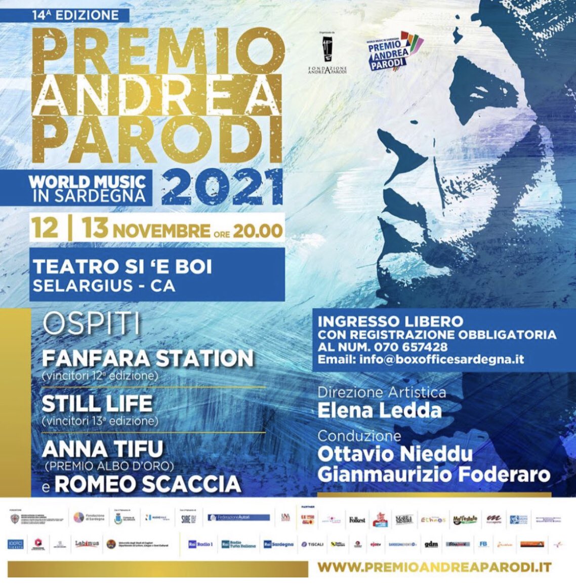 TimisoaraPinto's tweet photo. “#PremioParodi a #Selargius, @annatifu: “Da sarda sono orgogliosa di ricevere il premio intitolato a un grande artista come Andrea Parodi. Suonerò la sua “No potho reposare”. Il legame tra il violino virtuosistico e la musica popolare:“La zingaresca” di Pablo de Sarasate #GR1 https://t.co/xodYXBvkxH
