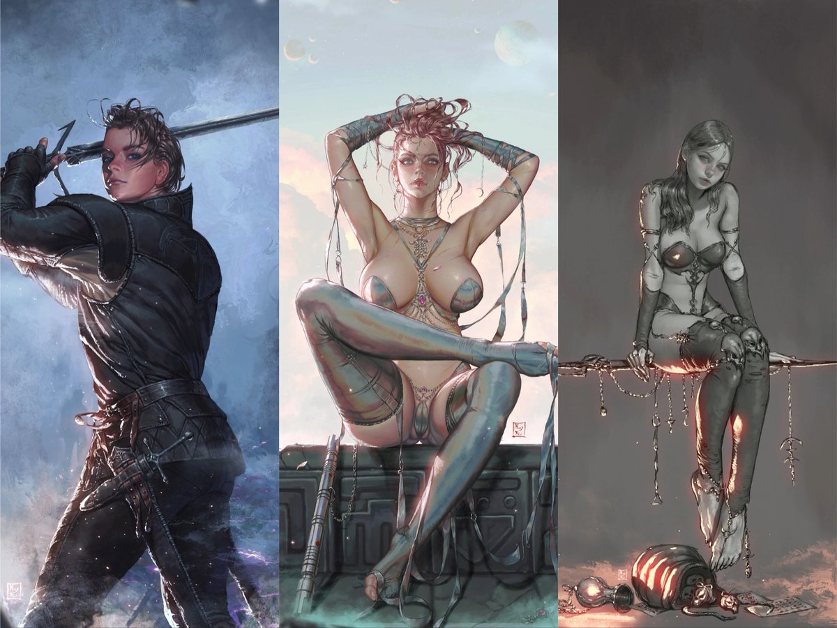 .#新橫幅
My 
‘Les Trois Mousquetaires’😆

‘The Trap’ (L)
‘Endless love’ (M)
‘Loneliness’ (R)
Artist: <a href="/KyuYongEom/">KyuYongEom</a> 

‘tous pour un, un pour tous’🤣 #NFTCommunity