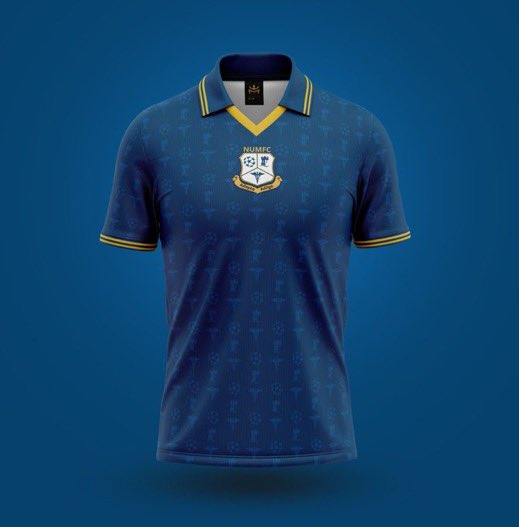 A huge thank you to <a href="/Monarch_SW/">Monarch Sportswear</a> for sorting our 50th Anniversary retro shirts. 

Actually stunning design and even better in person 🤩💙💛

Highly recommend👍🏼

#wearenumfc #50thalumni