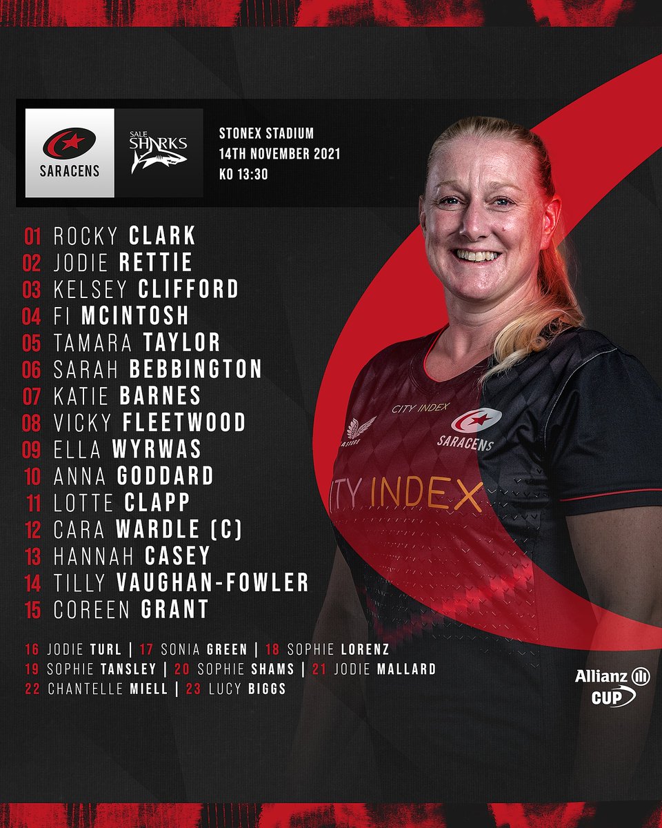 SaracensWomen's tweet photo. ๐จ ๐ง๐๐๐ '๐ฆ ๐จ๐ฃ ๐ฅ
ยฉ @cara_wardle to captain Sarries
๐น @vickyfleetwood & @ellawyrwas return to XV
๐ฎ๐ช Hannah Casey ๐ at 1๏ธโฃ3๏ธโฃ
Full Team News ๐ https://t.co/ZzwVs0t7dv
#StrongerTogether โซ๏ธ๐ด https://t.co/TNKfQgGPB5
