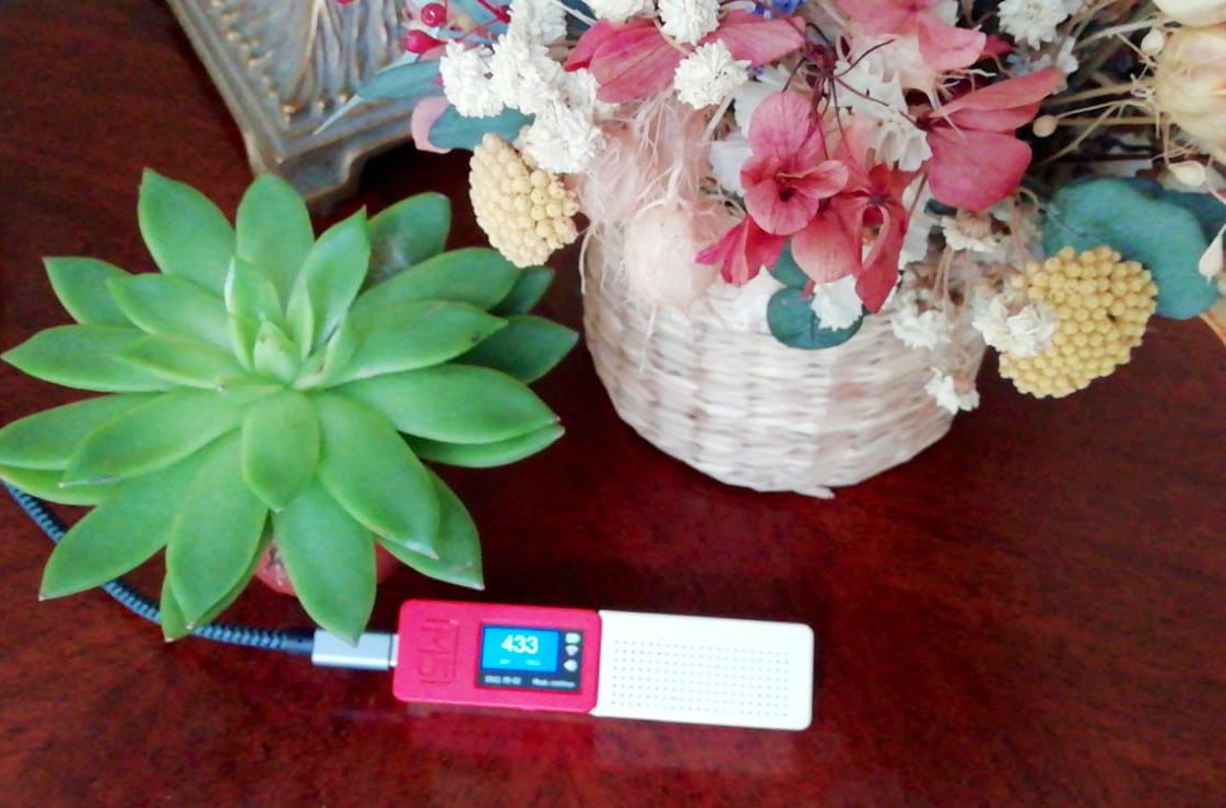 Midiendo y ventilando.

#medidorCo2