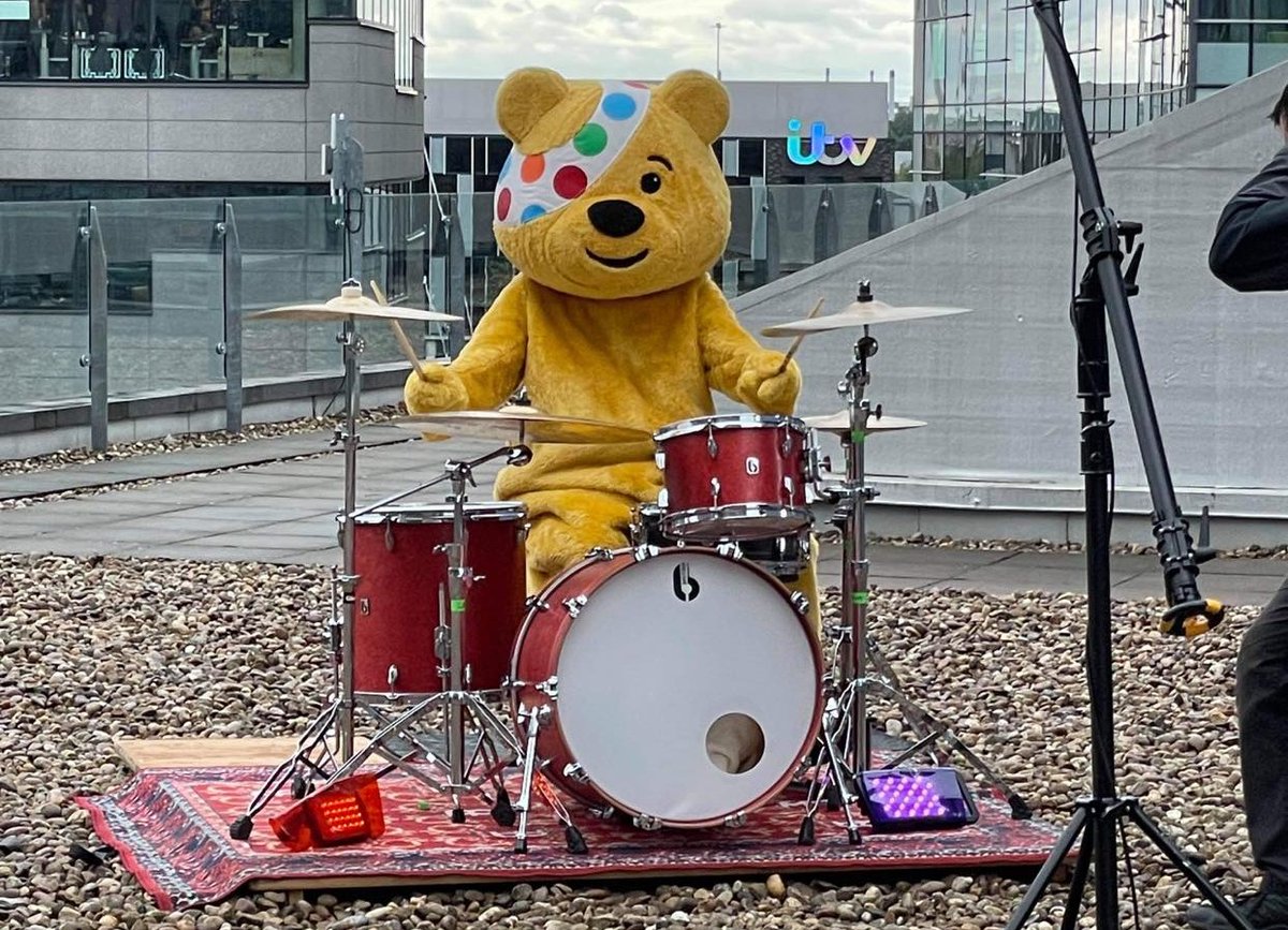 britishdrumco's tweet photo. British Drum Co. is proud to support and be involved with BBC #ChildrenInNeed 2021. Join in and share your Big Bang!
If you’d like to show your support please go to https://t.co/7wvEVrbwDf
#BBCBreakfast #BBCBreakfastdrumathon #Drum #Drumathon
@BBCCiN @BBCNWT @OwainWynEvans https://t.co/OQKn2ar7SM