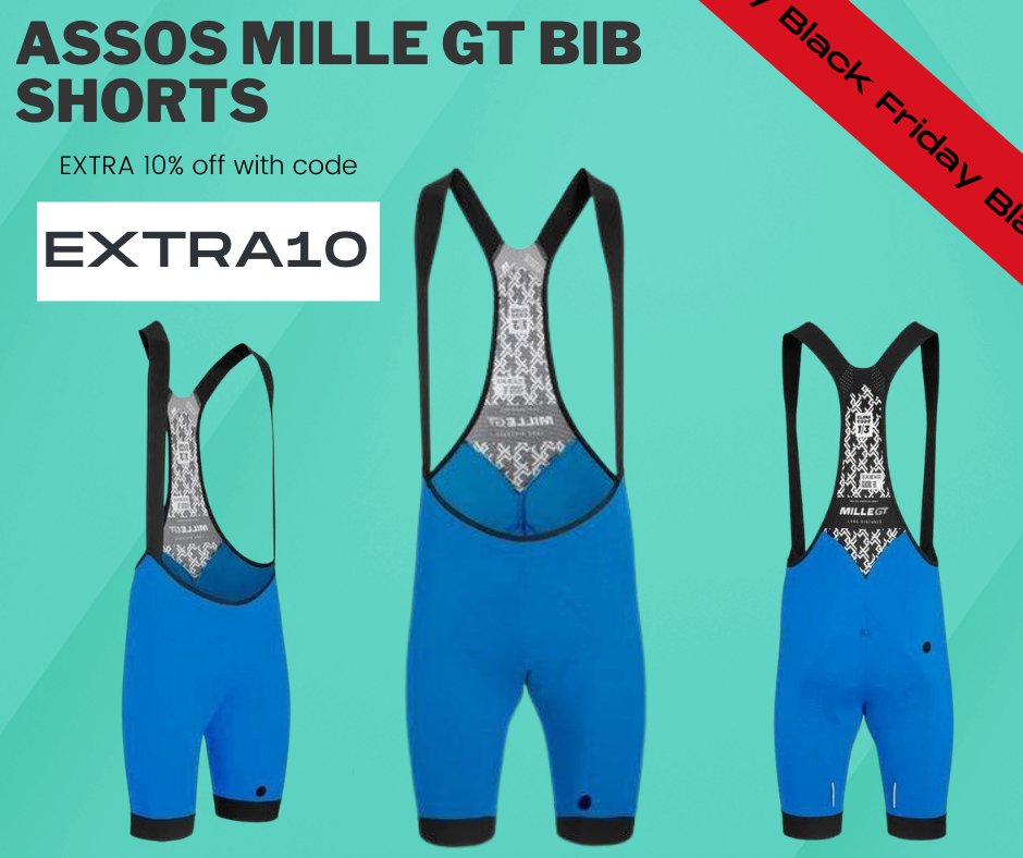 AssosOutlet's tweet image. 🚨 ASSOS MILLE GT SHORTS - BLACK FRIDAY OFFER 🚨

We&apos;ve slashed the price of these shorts to £89.99, plus use the code EXTRA10 for an additional 10% off!

🛒 Be quick! Shop here: ow.ly/q40y50GLa3N