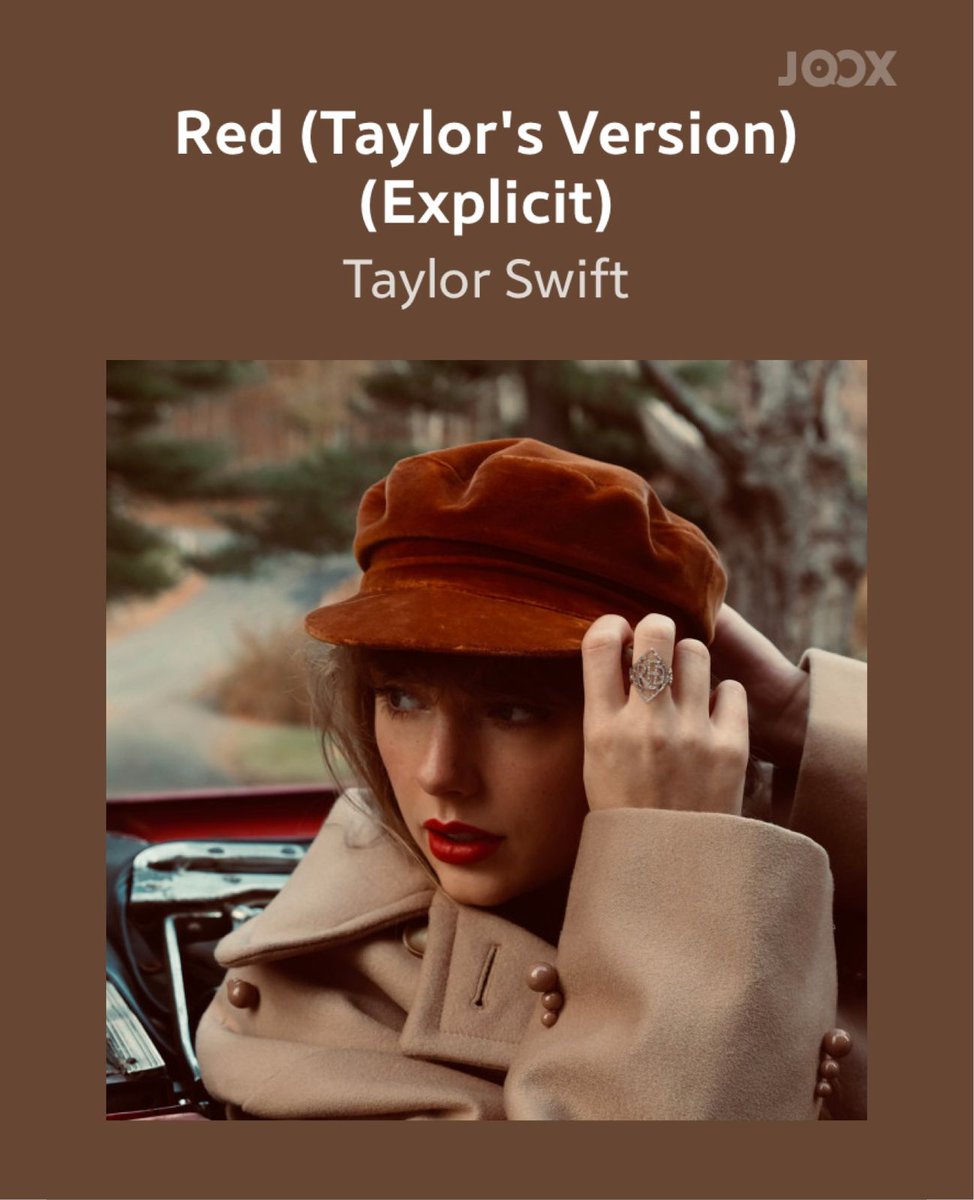 Finally!! Red (Taylor’s Version) dah readyyy nih Swifty ~ udah pada dengerin belum <a href="/SwiftyIndonesia/">Taylor Swift Indonesia 🇮🇩</a>???! 

Buat yang belum dengerin, cusss langsung mampir ke #JOOXID
*Kasih tau juga dong lagu di albumnya yg kamu on langsung auto on repeat on JOOX 🥰 ❤️