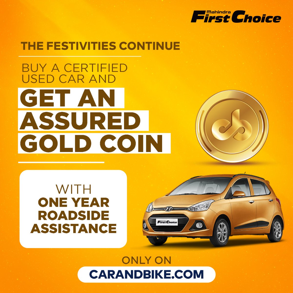 MFCWL's tweet photo. Why stop the festivities with the festivals? We have a special offer for our customers. Simply reserve a certified used car at https://t.co/lT2Qqp2kKk and get a gold coin free! Not only that, get one year of roadside assistance on all certified used cars.
.
.
#GoldCoinOffer https://t.co/WDpR9fpD8a