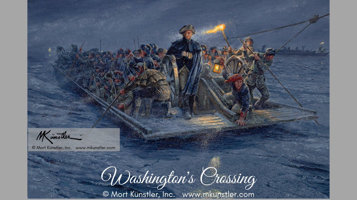 MortKunstler's tweet photo. Gift for Your Favorite History Lover
"Washington's Crossing" by Mort Kunstler
Buy this Print: https://t.co/CnPYqWqfTG
Call 800-850-1776 info@mortkunstler.com
#washingtonscrossing #georgewashington #americanrevolution #artofrevolution #militaryart #americasartist #mckonkeysferry https://t.co/3qh44qPSnJ