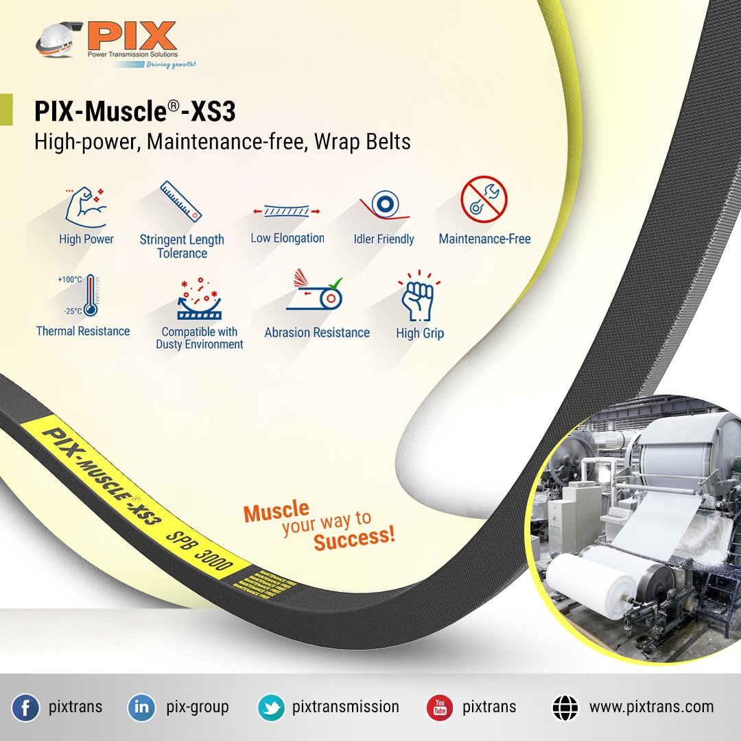 pixtrans's tweet photo. PIX-Muscle®-XS3 (High-power, Maintenance-free, Wrap Belts)
#PixTrans #PIXTransmissionsLtd #EUROPAGES @EUROPAGES #wlw @DirectIndustry @AgriExpo.VirtualExpo @BearingNetOfficial https://t.co/10F22Jnj7G