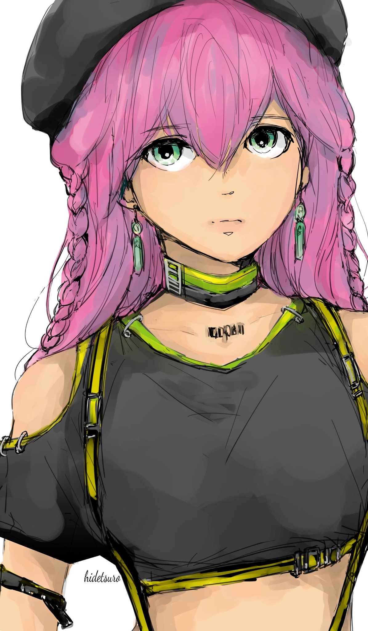 ヒデツロ ピンクの髪の女の子 イラスト Illustration T Co Beo78ghlsc Twitter