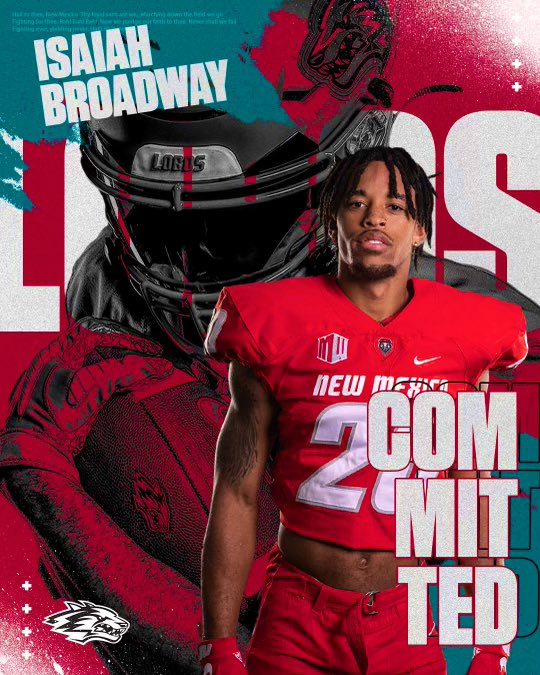 Bam Bam (@bambambroadway) on Twitter photo After a great visit and building a meaningful relationship I’m excited to say I’m committed to <a href="/LoboRecruiting/">UNM Football Recruiting</a> thank you <a href="/DAYERS_LOE/">SauceGod.D.A.</a> and @JordanSom_UNM for keeping your word and never folding! Let’s do something special! 🐺🔴⚪️ <a href="/SkysTheLimitWR/">Margin Hooks</a> @WEBOrecruiting1 After a great visit and building a meaningful relationship I’m excited to say I’m committed to <a href="/LoboRecruiting/">UNM Football Recruiting</a> thank you <a href="/DAYERS_LOE/">SauceGod.D.A.</a> and @JordanSom_UNM for keeping your word and never folding! Let’s do something special! 🐺🔴⚪️ <a href="/SkysTheLimitWR/">Margin Hooks</a> @WEBOrecruiting1
