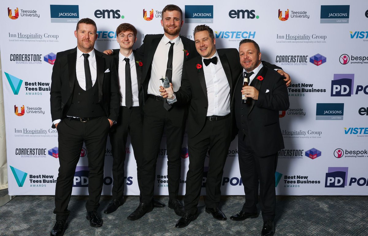 cornerstonemsuk's tweet photo. What a great night we had at the #BestNewBizAwards at Kirkleatham Walled Garden🍻

Oh, and by the way... we only went and WON Best New Creative Business🥳

We couldn't be more buzzing😁

Congratulations to all the finalists at the event, Teesside is thriving 💪

@Tees_Business https://t.co/m41TswKrM1