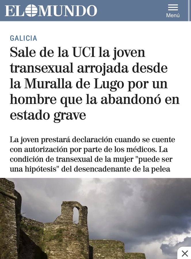 TransObrera's tweet photo. Escalofriante es que ella acabe de salir de la UCI mientras que él sigue en libertad con cargos. Como escalofriante es que esta agresión no esté circulando prácticamente https://t.co/WyqOraUHMf