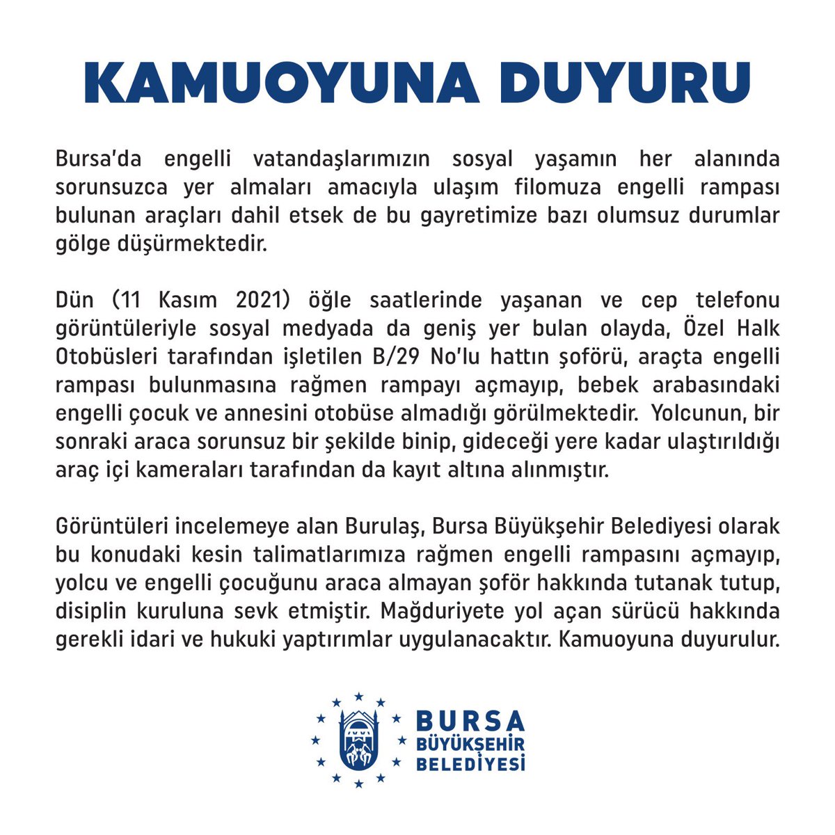 bursabuyuksehir's tweet photo. Kamuoyuna Duyuru https://t.co/8J4OB5Mo6v