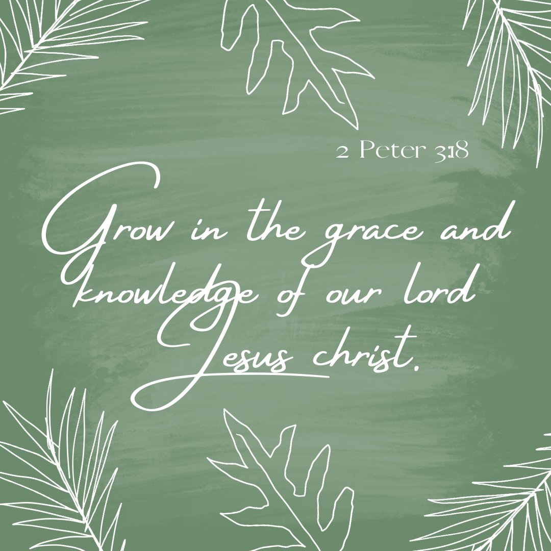 2 Peter 3:18 — "But grow in the grace and knowledge of our Lord and Savior Jesus Christ.  To Him be the glory, both now and to the day of eternity.  Amen."
.
.
.
#qotd #Godfirst #wisdom #strength #relationship #Jesus #shift2021  #grow #grace #growinhim #knowledge #JesusChrist