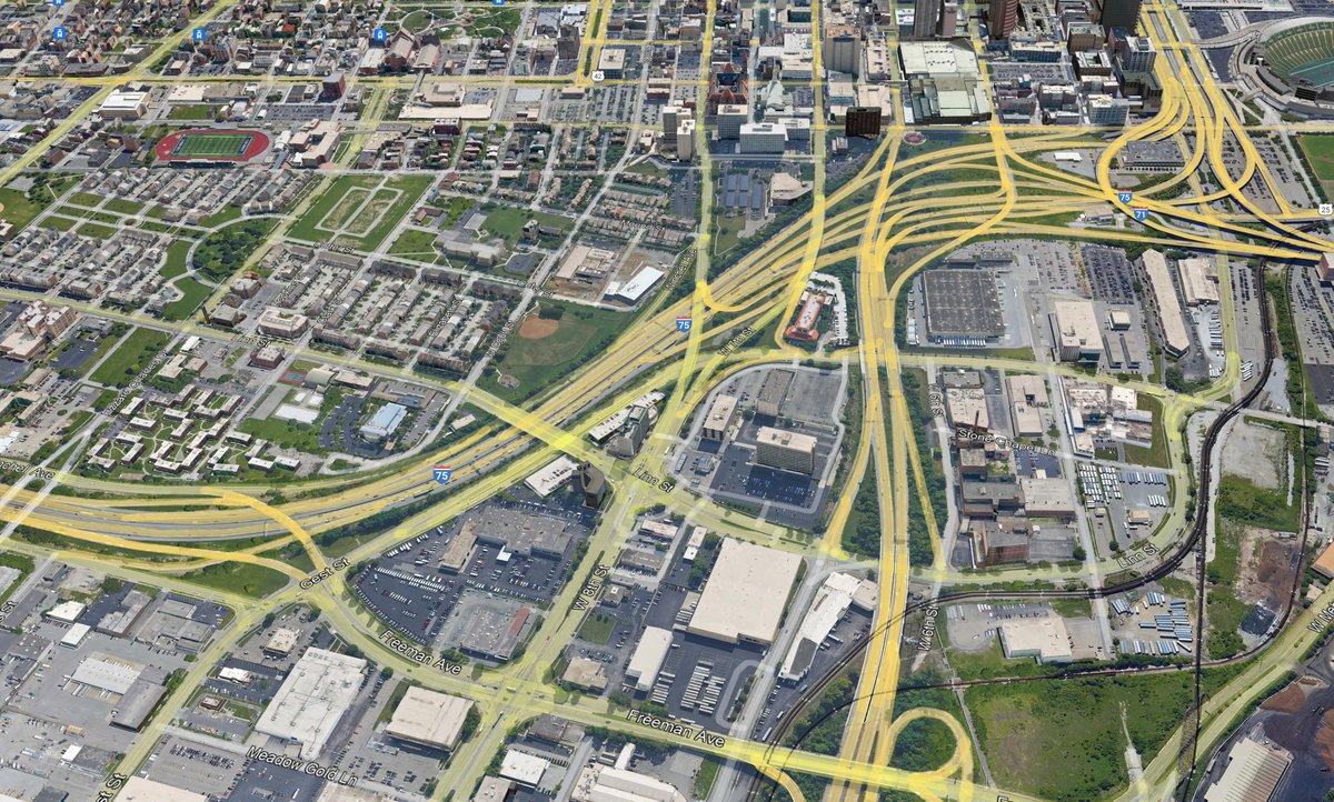 West End being gutted for I-75 in late 50s and West End in 2018.