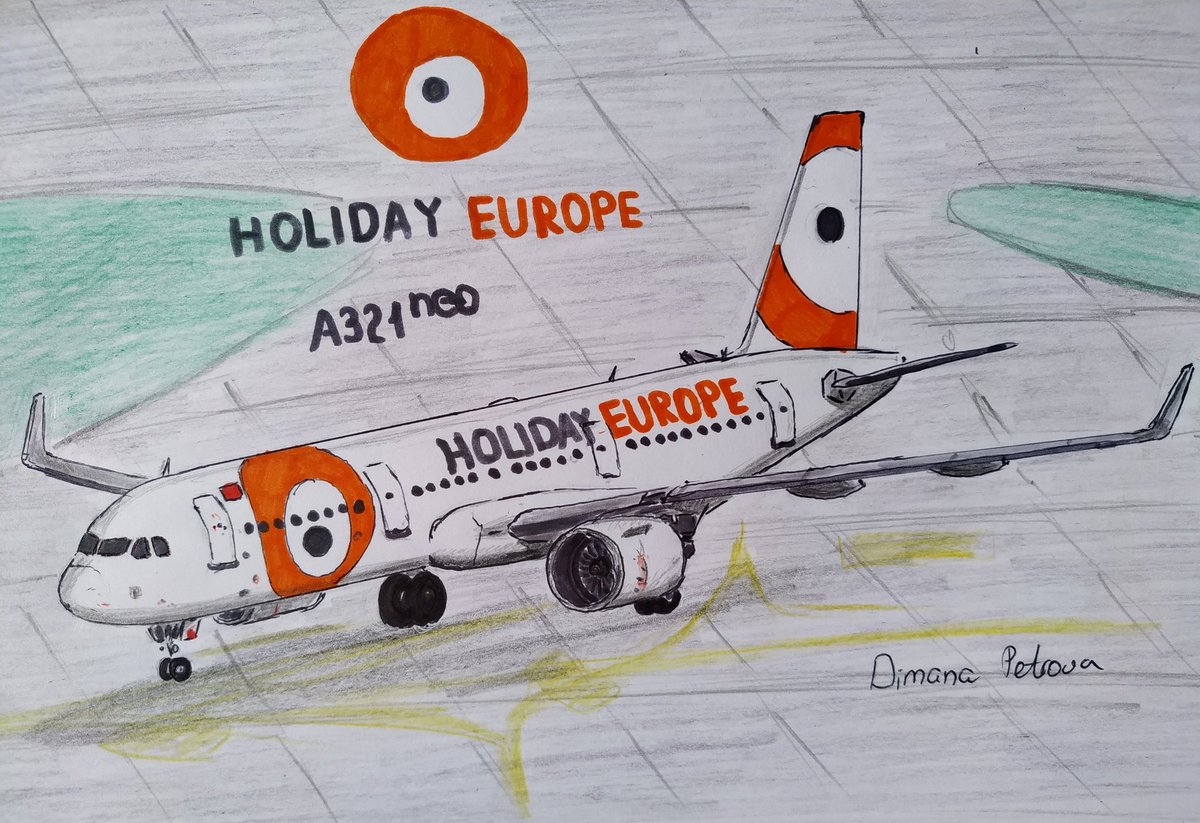 Airbus A321neo of Holiday Europe🧡
#holidays #holidayeurope #charter #charterairlines #charterflight #airlines #Airbus #airbusa321neo #A321neo #traveling #traveler #trip #plane #airplanes #aviation #art #artwork #ArtistOnTwitter #flying #adventure #Bulgaria #bulgarianairline