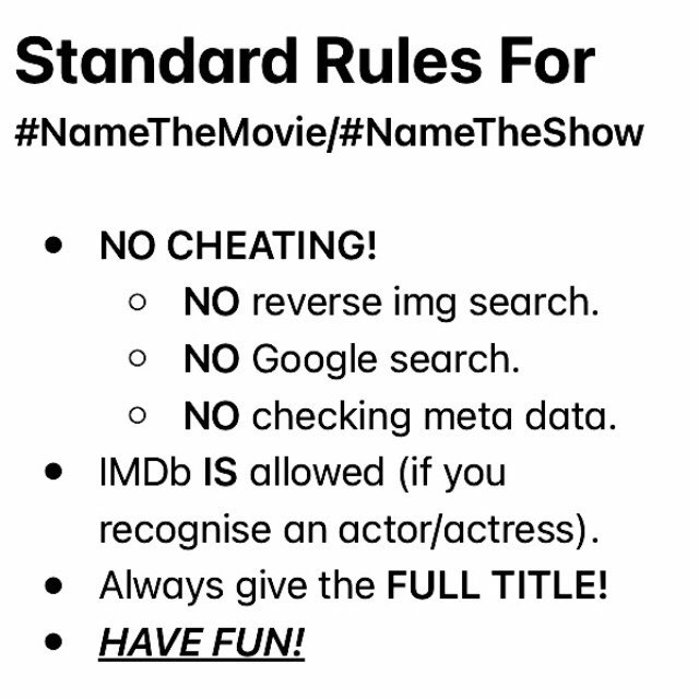 StephanieSermon's tweet photo. Ok, I’m about to drop a new #NameTheMovie/#NameTheShow game, so for @itdontm04409499 &amp; other recent new #followers, here are my #StandardRules…👇🏻😃 https://t.co/fYZ74AgJC9