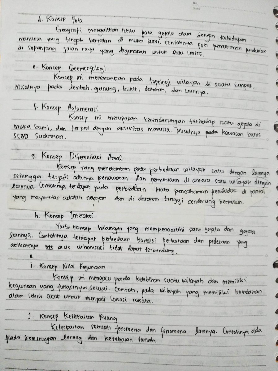 nararkive's tweet image. Nih, catatan kuliahku, berguna buat UTBK. Soalnya catatan Pengantar Geografi