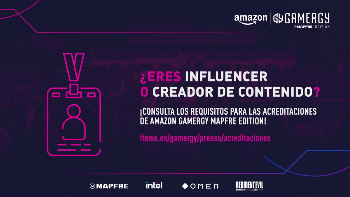 ¡Estamos empezando a confirmar las acreditaciones de creadores de contenido para #Gamergy2021!

Estad pendientes de vuestro email (ojo a las carpetas de spam o promociones) y redes sociales 📩

No os preocupéis si no os ha llegado, seguiremos validando a lo largo de estos días ✅
