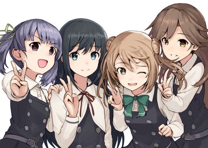 (再掲)艦これ8周年お祝い絵ロゴなし版。 