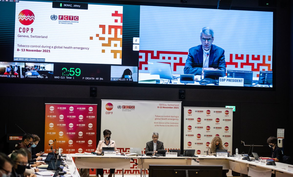 FCTCofficial's tweet photo. The #COP9 has closed with an agreement to embark on an innovative multi-million-dollar financial plan to strengthen global tobacco control measures.
⚕️🚭🌎🌍🌏🚭⚕️
https://t.co/euFZfZVg3u
#FCTCBuildsBackBetter
#FCTCSavesLives
#TobaccoControl https://t.co/qjTx4zUOQo