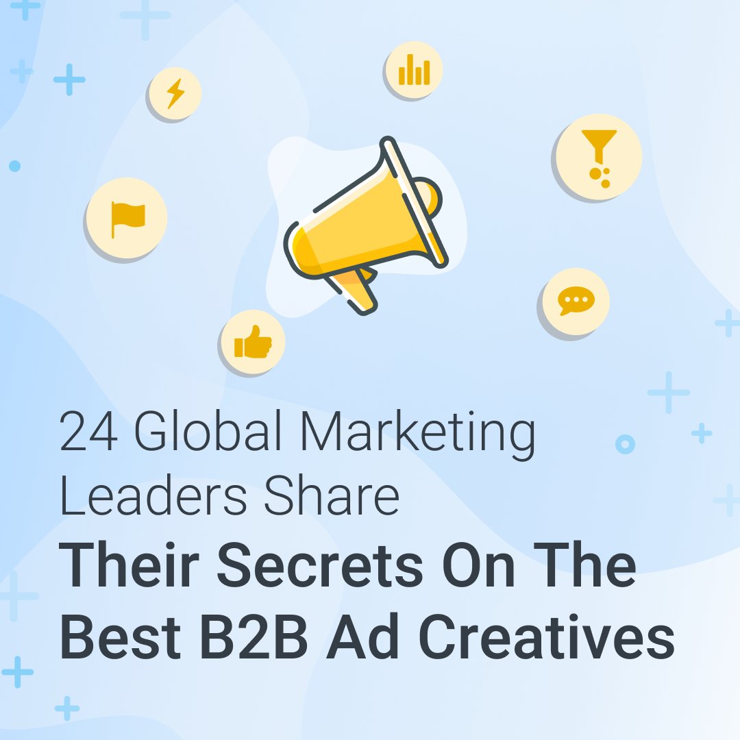 💡 We asked 24 B2B marketing leaders to share their best-kept secrets when it comes to creating a high-performing B2B ad; this is what they have to say - bit.ly/3otAxAu

#b2b #b2bmarketing #adcampaign #marketingprofessionals