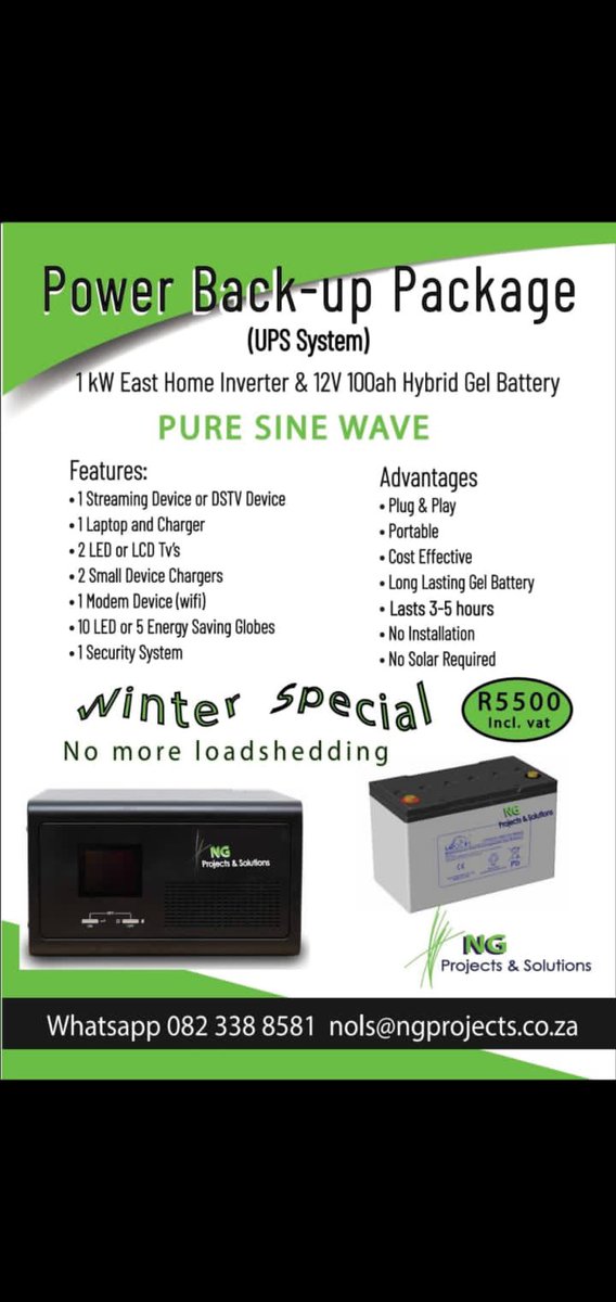 andbotha1's tweet photo. @Cards_79 Talk with Nols. He has bigger systems as well to cover your house. https://t.co/kenbDrwKwQ