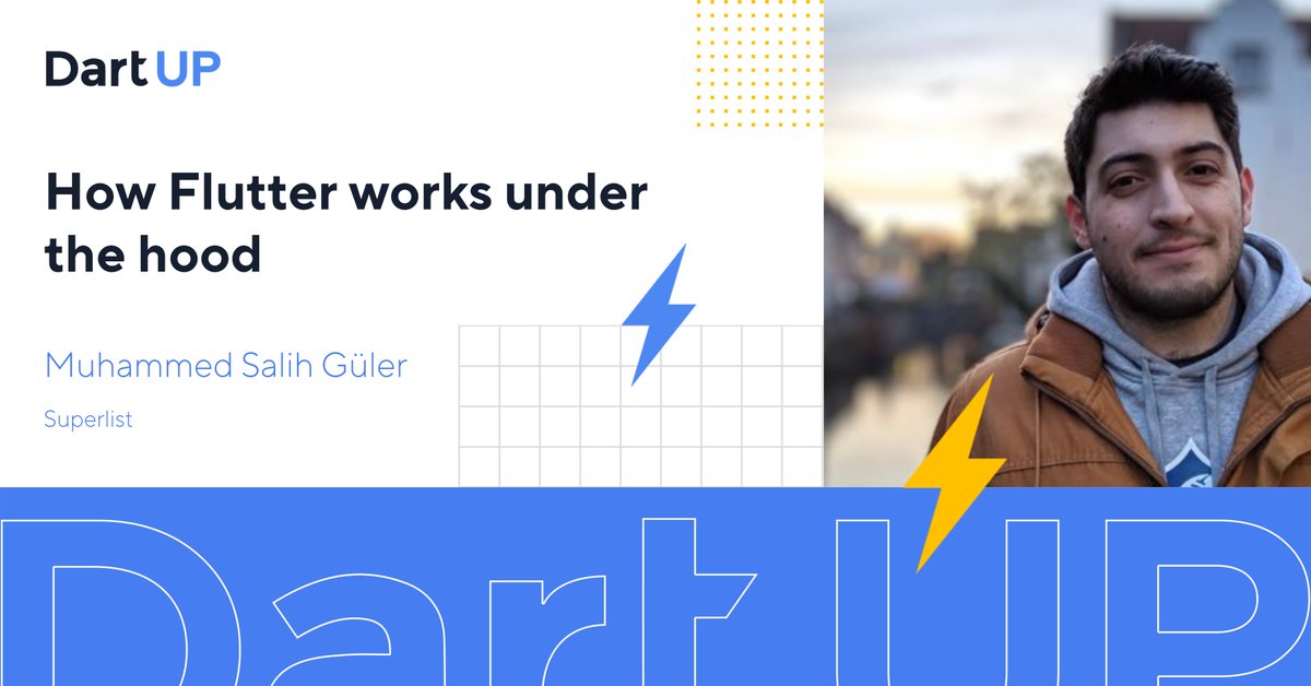 Wouldn't it be nice to to learn how #Flutter works under the hood from <a href="/salihgueler/">Muhammed Salih Guler 🥑💙</a> from <a href="/SuperlistHQ/">Superlist backup</a>? Don't miss a chance to attend #dartup2021 right from your couch December 3&amp;4! 
Registration link: bit.ly/3knbiyu