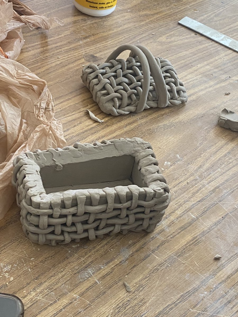 3d_mhs's tweet photo. More reliquary boxes almost ready to go! #ceramics #slabbox #arteducation https://t.co/c9Cr9nSb36