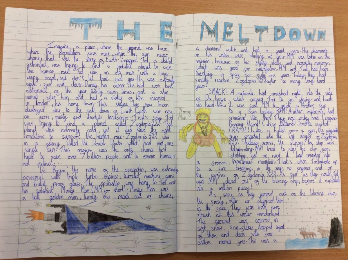 mabsy6a's tweet photo. Year Six and Year 4 came together to share their last piece of writing with each other. Y6 enjoyed reading their sci-fi stories aloud to an audience! 📖 https://t.co/RtpWXBeZXr
