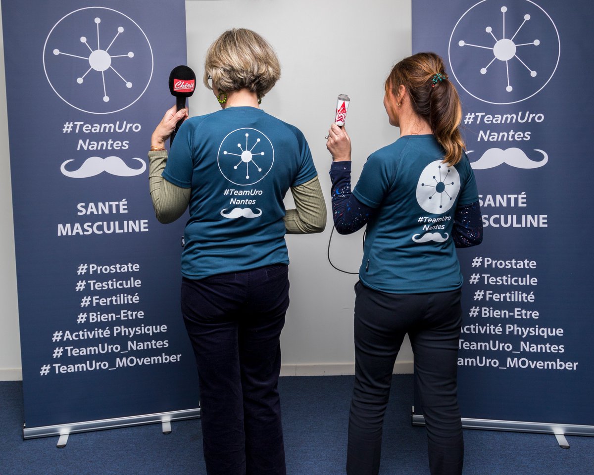 Jeudi dernier ADVRP à organisé un point presse à la Clinique Urologique Nantes Atlantis à l'occasion du #Movember en compagnie de Chérie FM et Virgin Radio !