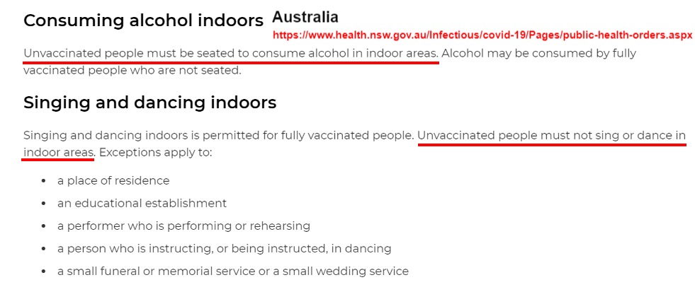 We know that the vaccinated can still infect each other, still get ill, & sadly still die. However, Australia thinks that telling the un-vaccinated they're not allowed to drink standing up & not allowed to sing & dance indoors will keep the vaccinated safe 🤦‍♂️

#RiseUpAustralia