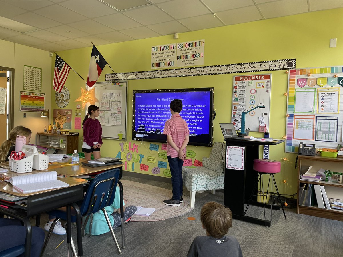 MsRestrepo4's tweet photo. This week, we had so much courage and presented our amazing weather projects to the class! https://t.co/zPtaVXffVp